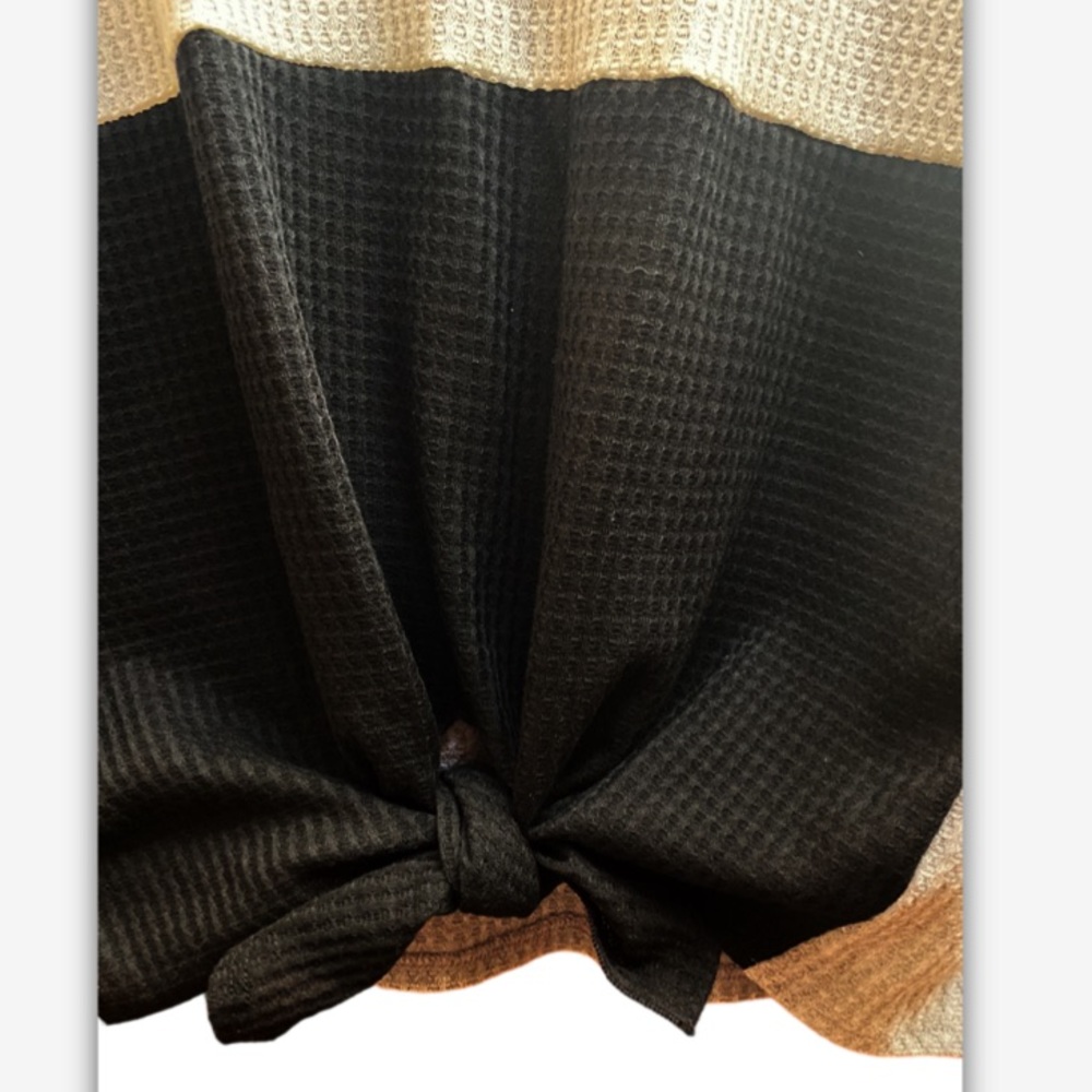 BellanBlue Waffle weave color block shades black, gray and white. NWT / Size Lg. - Picture 8 of 12